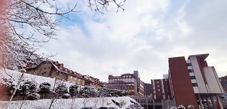 눈쌓인 겨울 천안캠퍼스 